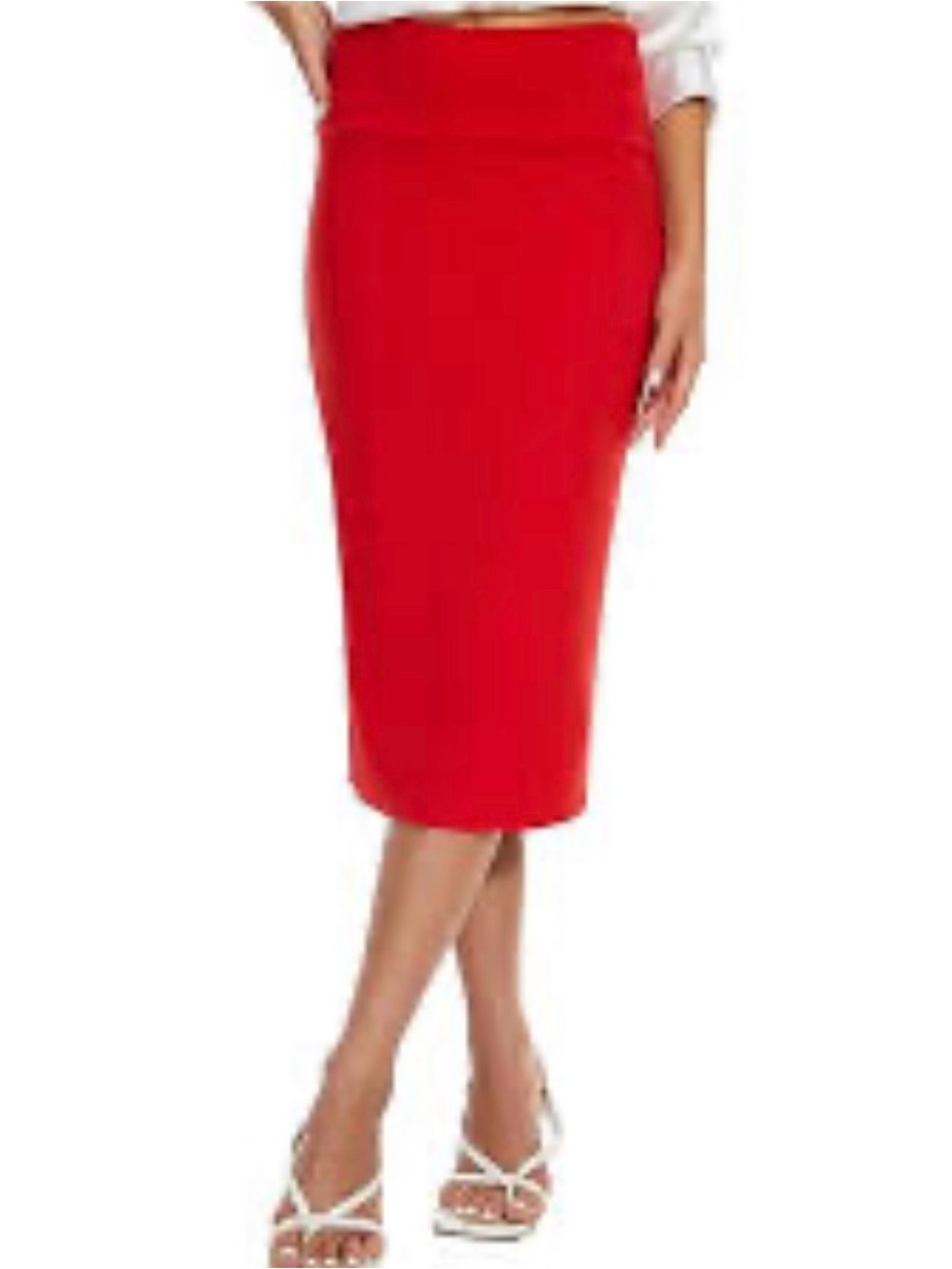 H&M Orange Pencil Skirt